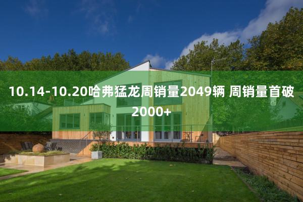 10.14-10.20哈弗猛龙周销量2049辆 周销量首破2000+