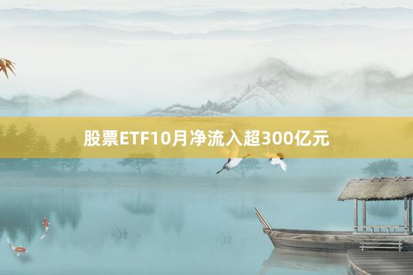 股票ETF10月净流入超300亿元